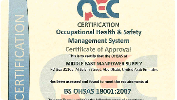 Occupational Health & Safety Management System ( ISO OHSAS 18001-2007)